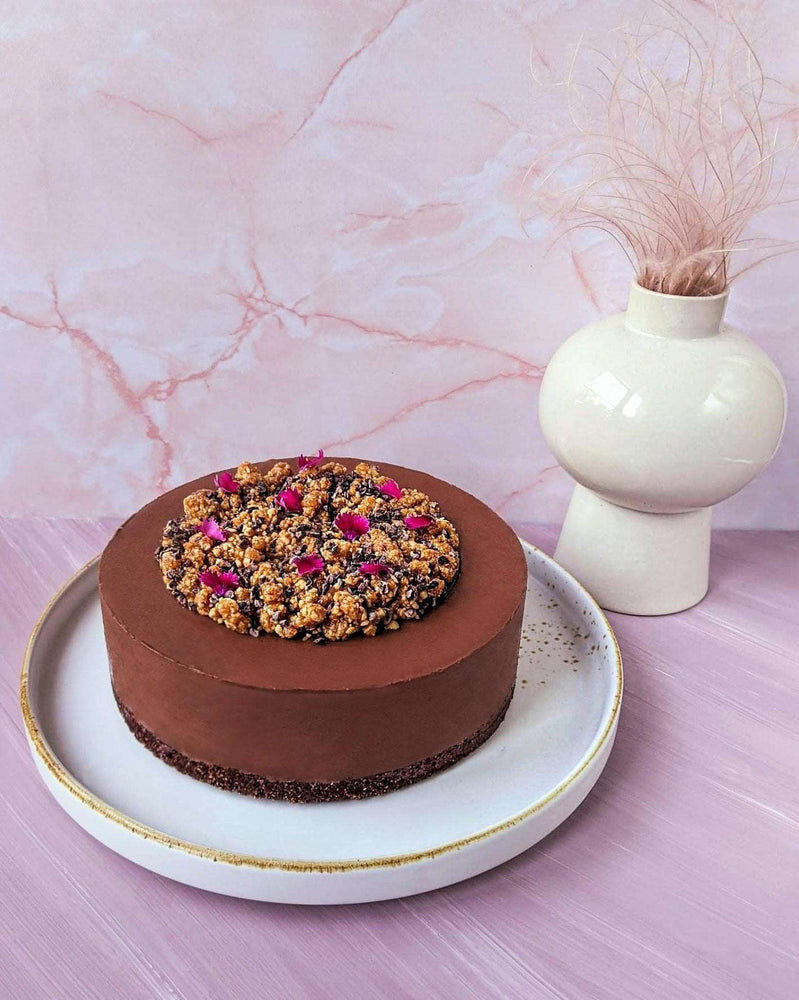 VEGAN CHOCOLATE MOUSSE CAKE - Torte